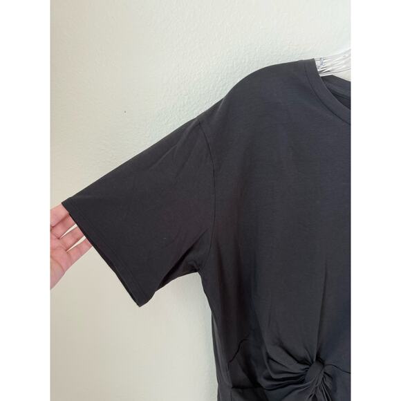 Lululemon Twist-Front Oversized Black T-Shirt Size Large - Picture 5 of 6